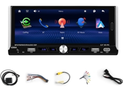 Reproductor Multimedia Para Coche Android De 13,6,9 Pulgadas, 1din, Abs Negro