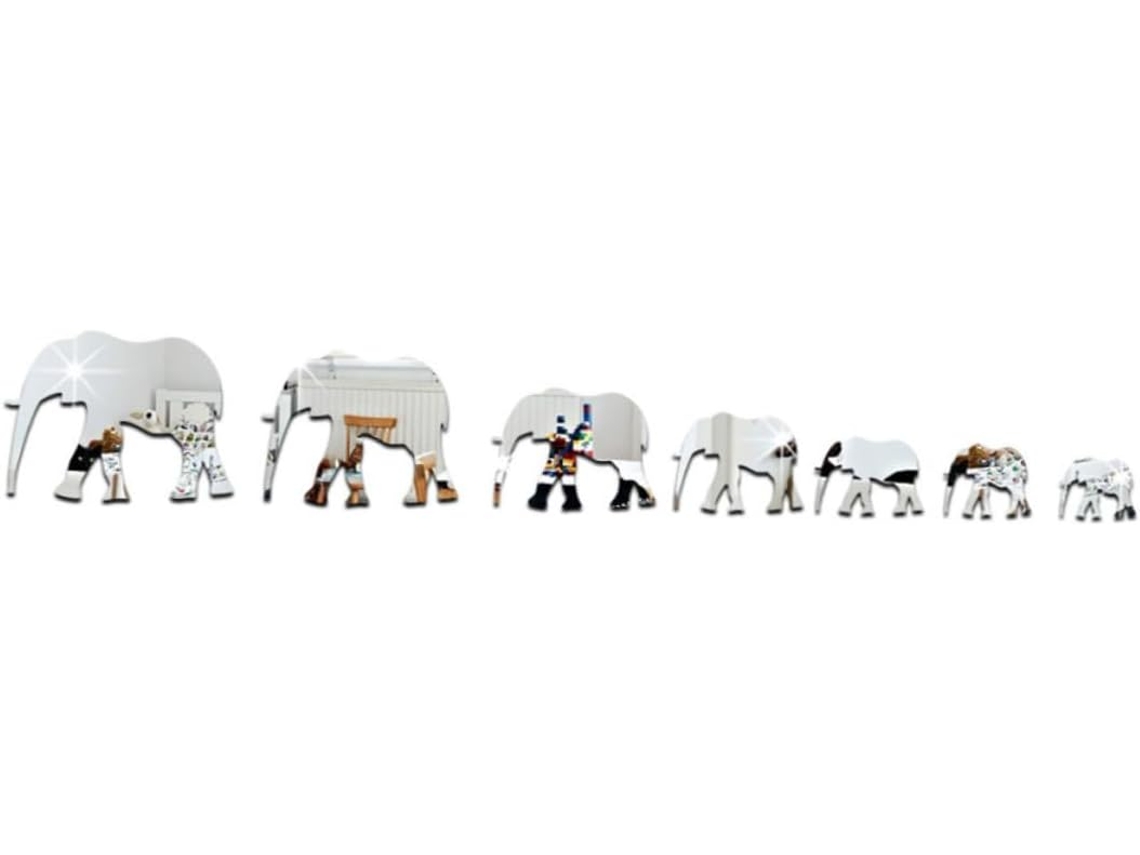 Espejo de pared infantil decorativo, adhesivo acrílico 3D con diseño de elefante, Deco Vayotoy