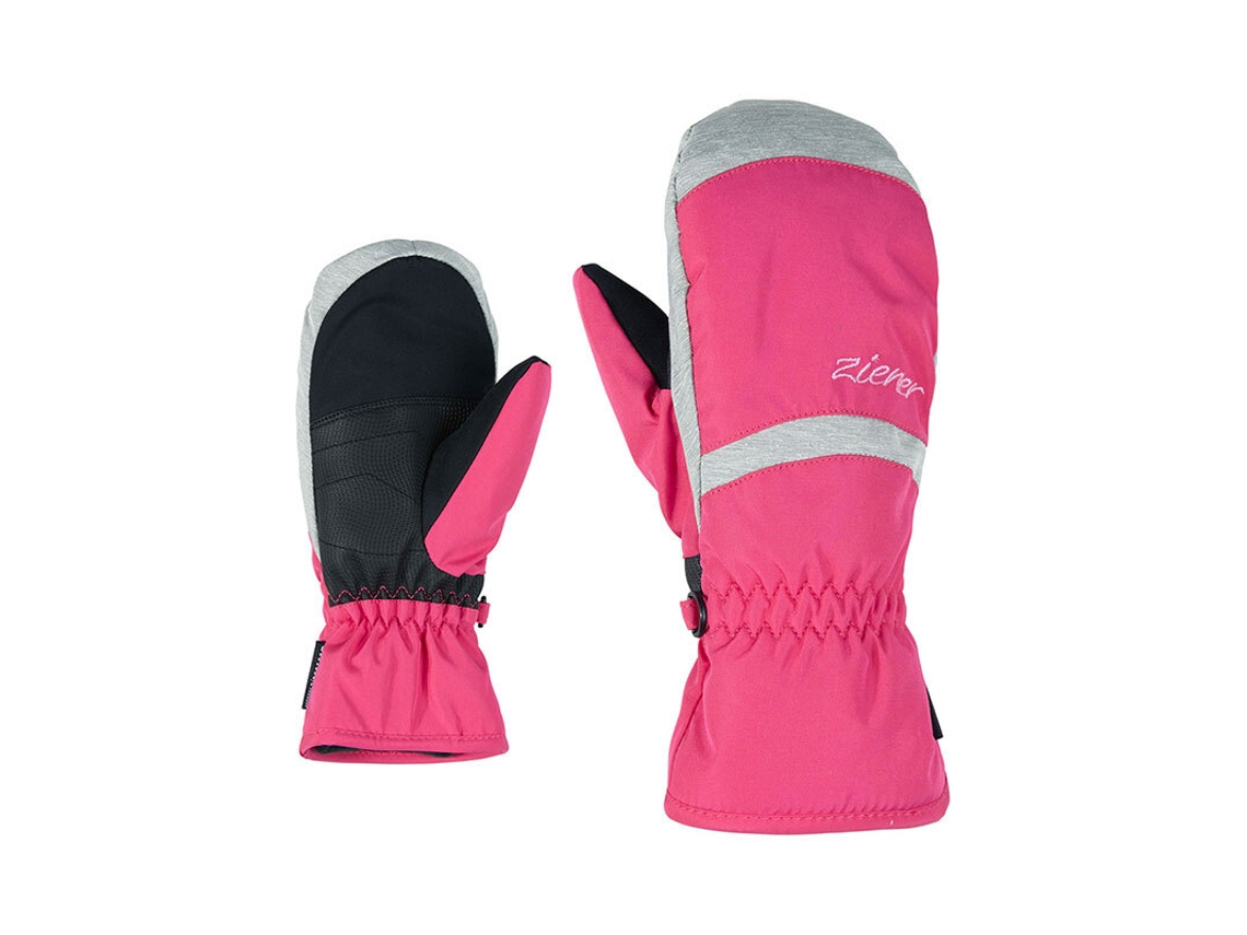 Guantes para Esquí ZIENER (Niño Unisex - Rosa - Talla 6)
