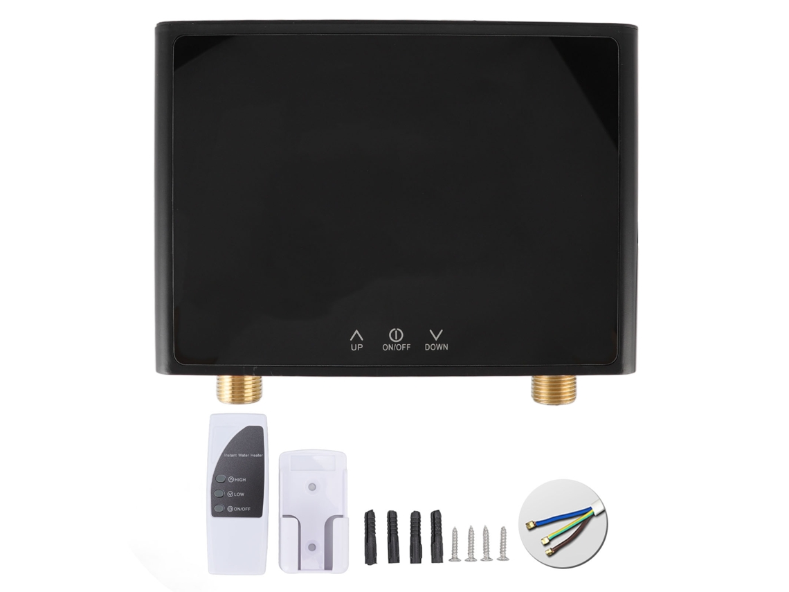 Calentador de agua instantáneo con control termostático, control remoto y panel táctil para el hogar 110v 4000w