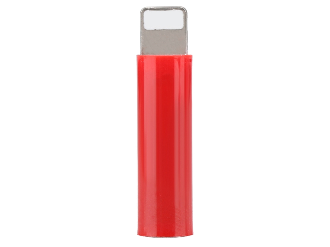 Conversor Adaptador De Jack De Audio De 3.5mm Para Teléfonos Móviles De La Serie Iphone Rojo