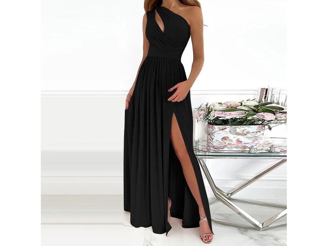 2026-vestido Sexy De Hombro Uno Cuello Colgante Cintura Alta Para Fiesta De Boda Verano 2022 Mujer