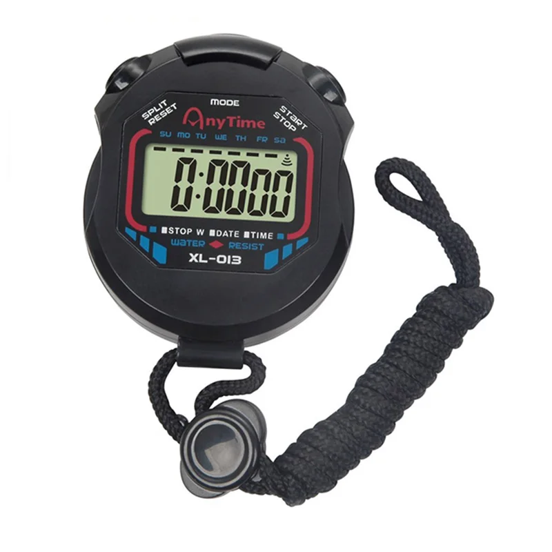 Cronómetro Deportivo Profesional Digital Clásico, Resistente Al Agua, Con Pantalla Lcd, Cable Y Temporizador De Cocina.