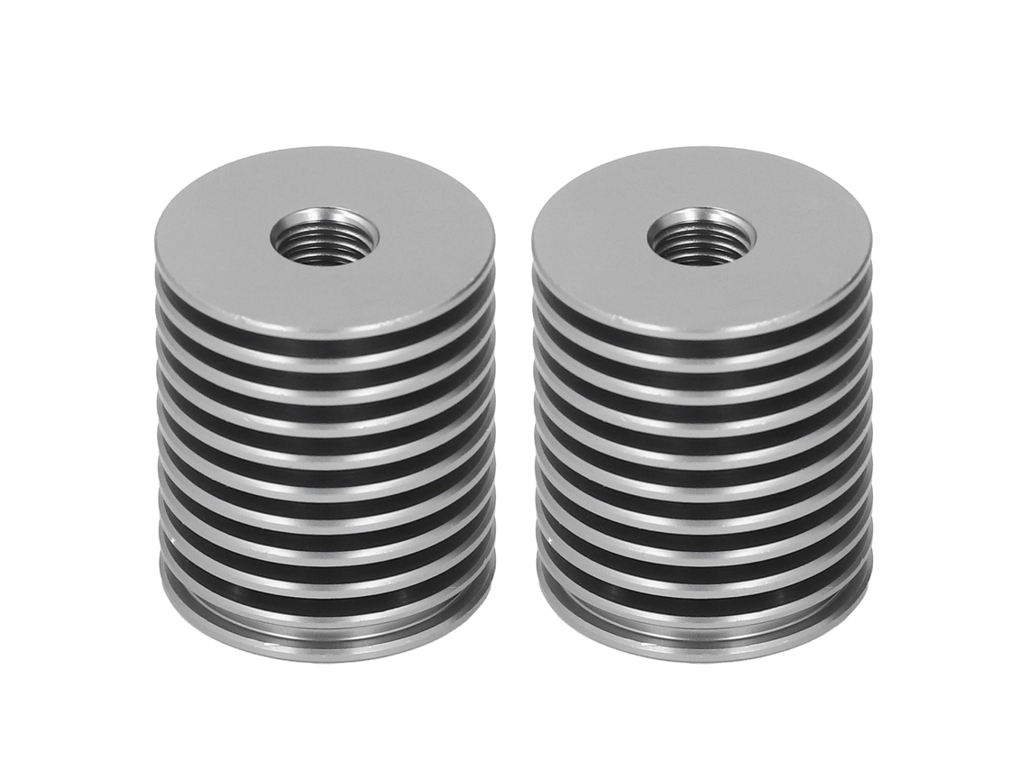 Kit Disipador De Calor Para Impresora 3d Voron 0.1 0.2 Hotend V6 Aluminio Cnc Cinerous 2 Piezas