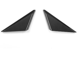 Pegatinas Triangulares De Abs Para Ventanas Mustang 2016-2023, Accesorios Estilo Automotriz (plateado)