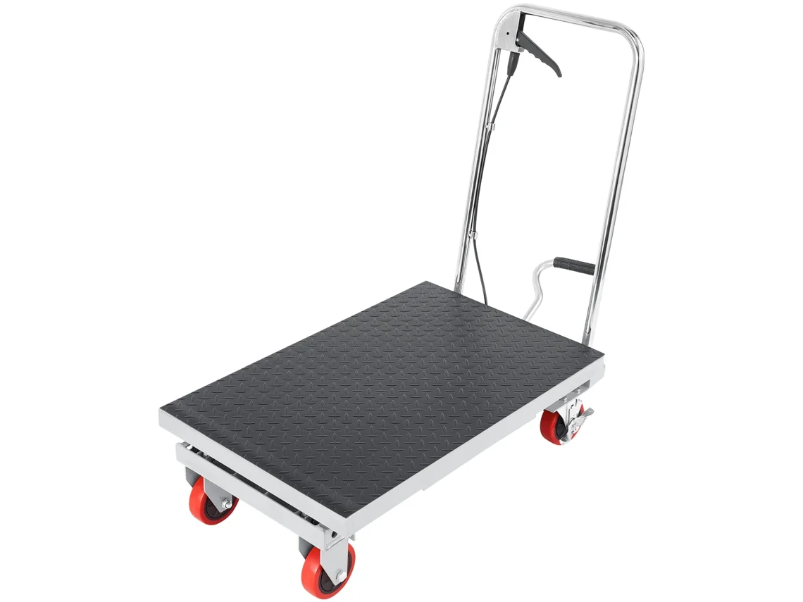 Carretilla elevadora hidráulica manual Succebuy de 227 kg, 72 cm de altura, color gris