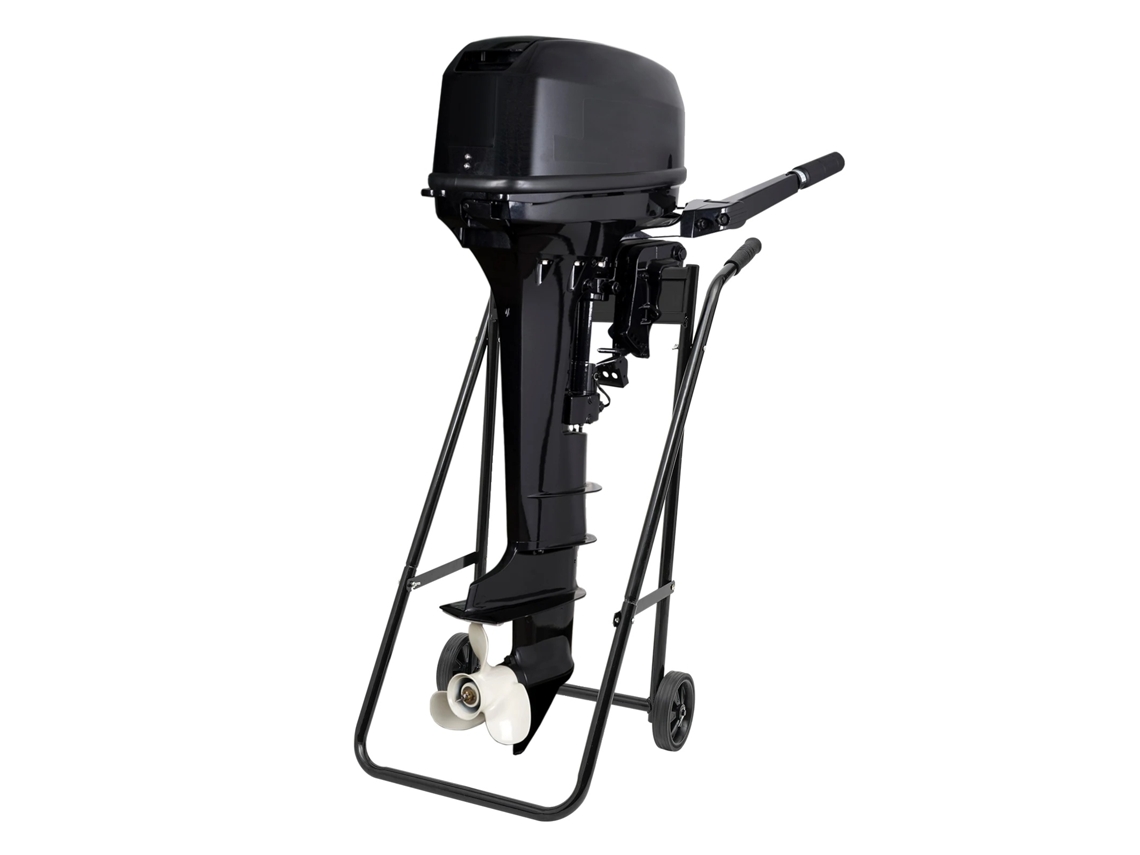 Soporte para motor fueraborda, diseño plegable, compatible con motores de 30 hp, construcción de acero resistente, OEM negro