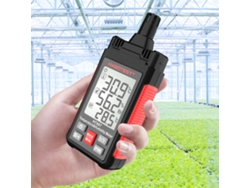 Higrómetro Digital Portátil Habotest Ht607, Termómetro De Humedad De Bulbo Húmedo, Medidor De Punto De Rocío Con Pantalla Lcd.