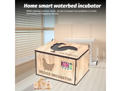 Incubadora De Madera Casera Con Control De Temperatura Para 9 Huevos (de Gallina, Pato, Ganso O Codorniz).