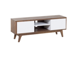 Mueble TV BELIANI Rochester de MDF Blanco 142x40x53