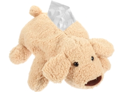 Caja De Pañuelos Decorativa De Peluche Con Forma De Perro De Dibujos Animados, Soporte Suave Y Duradero, Práctico Regalo De Almacenamiento.