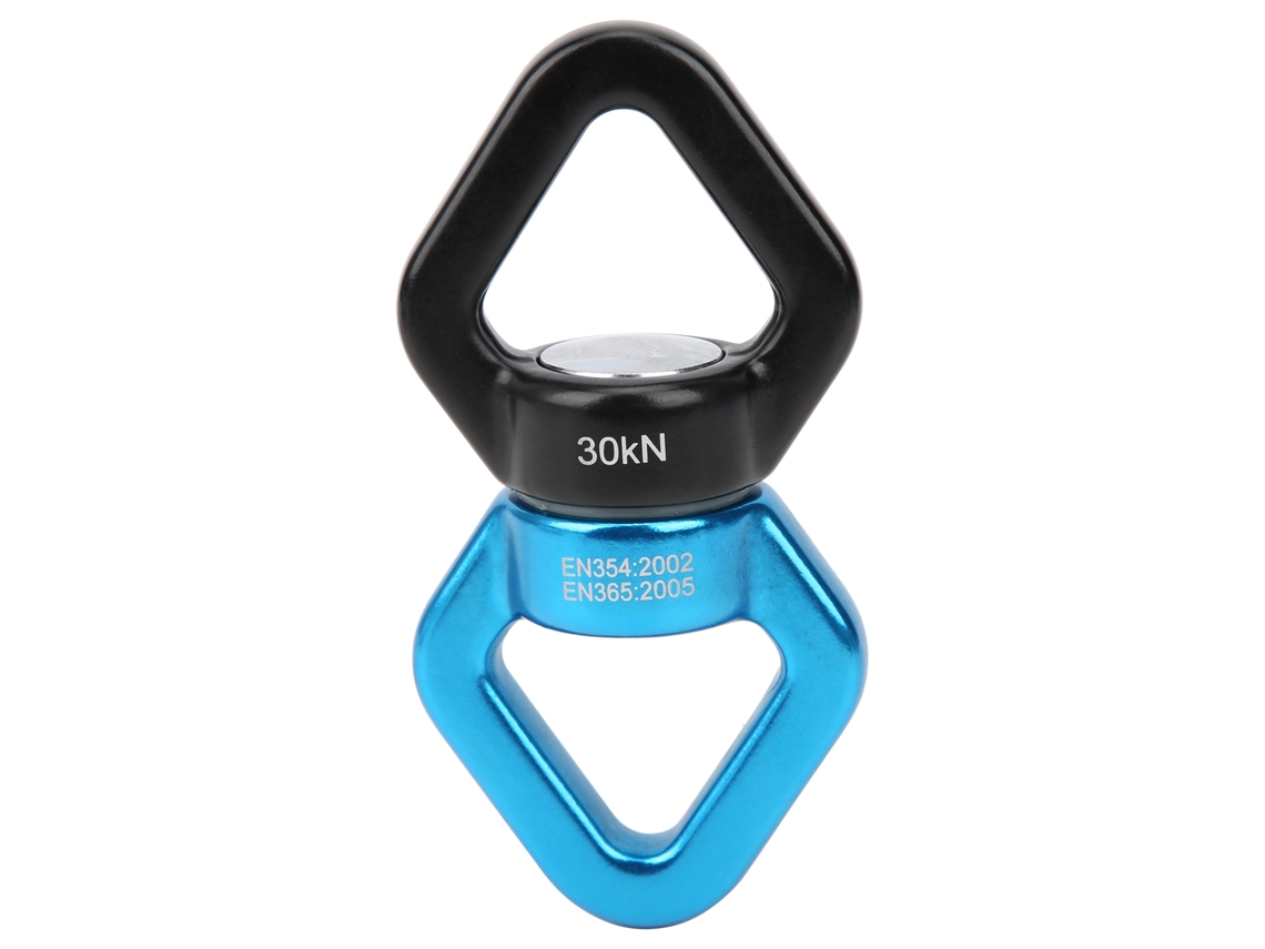 Dispositivo Rotacional De Seguridad Para Escalada Al Aire Libre Colgante 360° Giratorio Accesorio Para Yoga Negro Azul