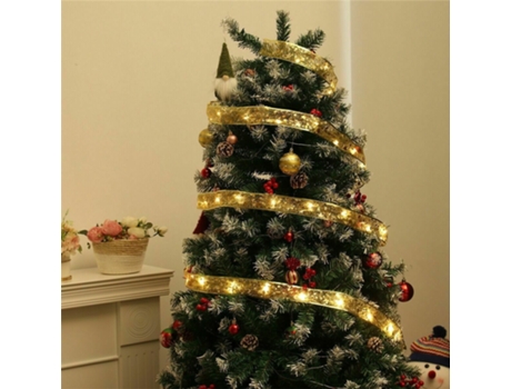 Adorno de Navidad Luces Decorativas Cadena Blancas Cálidas Blanco (5 m)