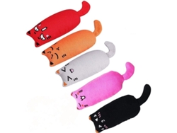 2026-46759-juguetes De Plush Con Catnip Linjou Pack De 5 Para Gatos Jugar Raspar Morder Limpiar Dientes 6.5 Pulgadas