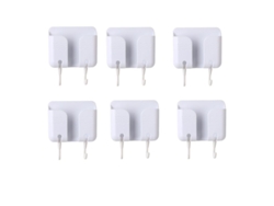 6 Soportes Adhesivos De Pared Para Teléfono, Ideales Para Cargar El Móvil En El Dormitorio Y Guardar Tus Dispositivos.
