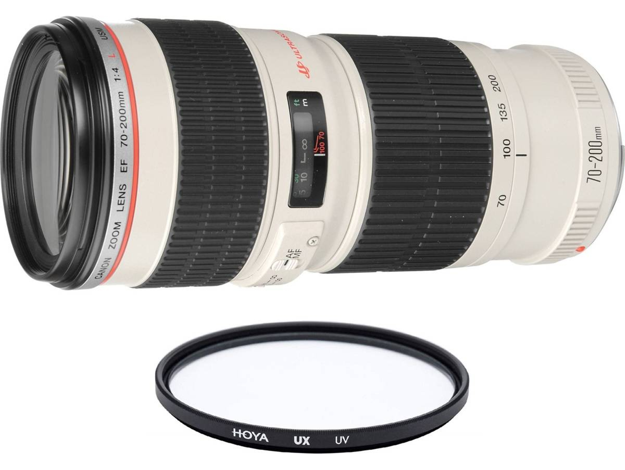 Objetivo CANON EF 70-200mm F4L USM + HOYA UX UV 67mm Filtro