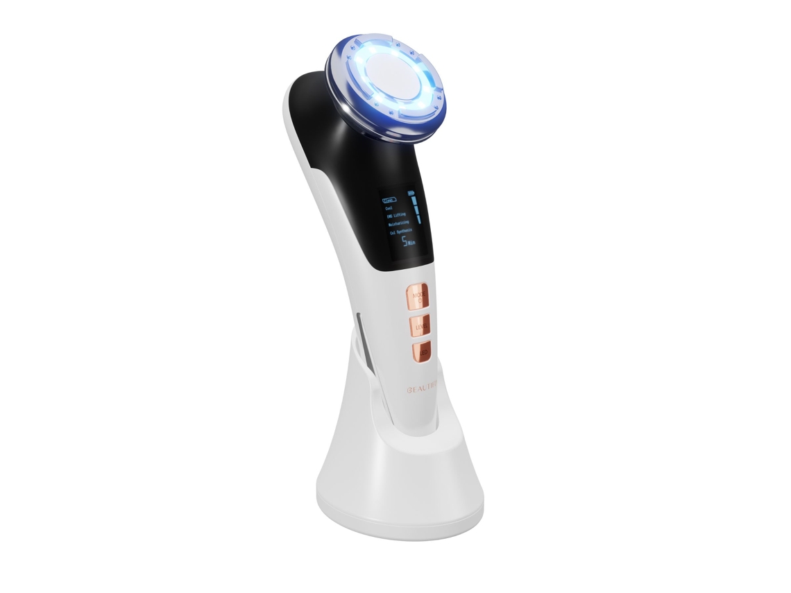 B-Glossy Pro – Dispositivo de mesoterapia sin agujas – Limpieza sónica y crioterapia facial – Cuidado facial EMS – Estimulación colágeno facial - BEAUTIFLY