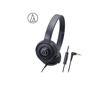Auriculares Original audio-technica Ath-S100Is Wired Gaming Headle con Bass Music Microphone para teléfonos móviles Computer Black