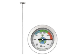 Termômetro De Solo Para Compostagem Com Sonda De Aço Inoxidável, Termômetro Para Fertilizantes E Água.