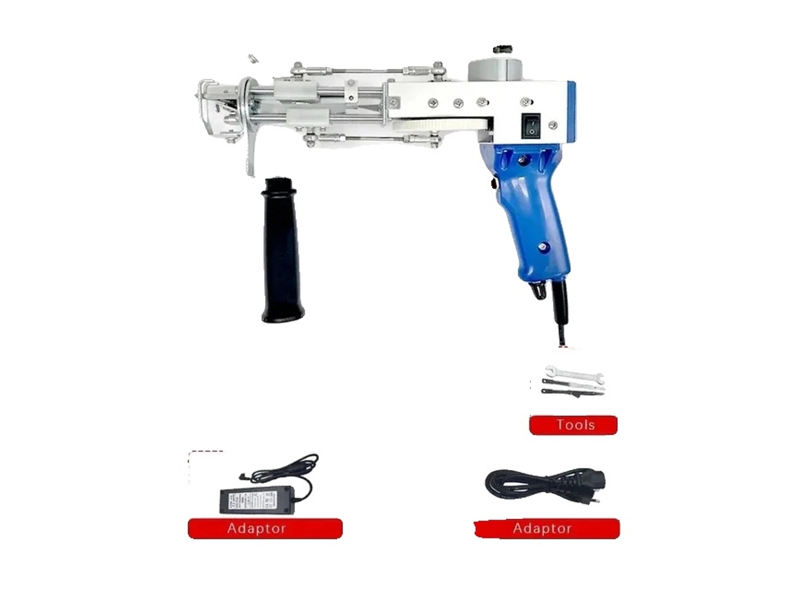 Pistola para mechones, función de corte y bucle, puntada de alta velocidad, azul 2 en 1 OEM