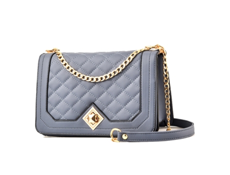 Bolsos De Mujer De Moda, Bolso Cuadrado Pequeño De Cuero Suave De Pu, Bandolera De Un Solo Hombro, Azul ZMDECQNA