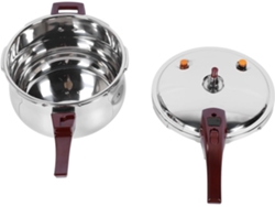Olla a presión de acero inoxidable, 80 kPa, 7 l, apta para Slowmoose