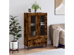 Lovely Home Armario Alto Derivados de Madera 69,5X31X115Cm Roble Ahumado