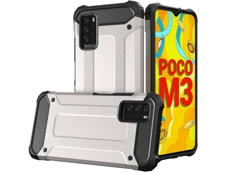 Funda Xiaomi Redmi Note 10 5G/Poco M3 Pro LMOBILE Hybrid (Plateado)