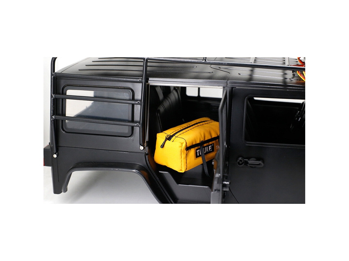 Bolsa de equipaje de techo de simulación, bolsa decorativa para coche RC Crawler SCX10 TRX4 RC4WD D90 1/8 1/10, piezas de modelos de vehículos