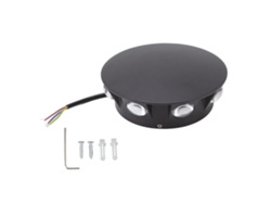 2026-lámpara De Pared Led 8w 8led Diseño Luminoso De Ocho Lados Impermeable Para Patio Y Corredor 85-265v