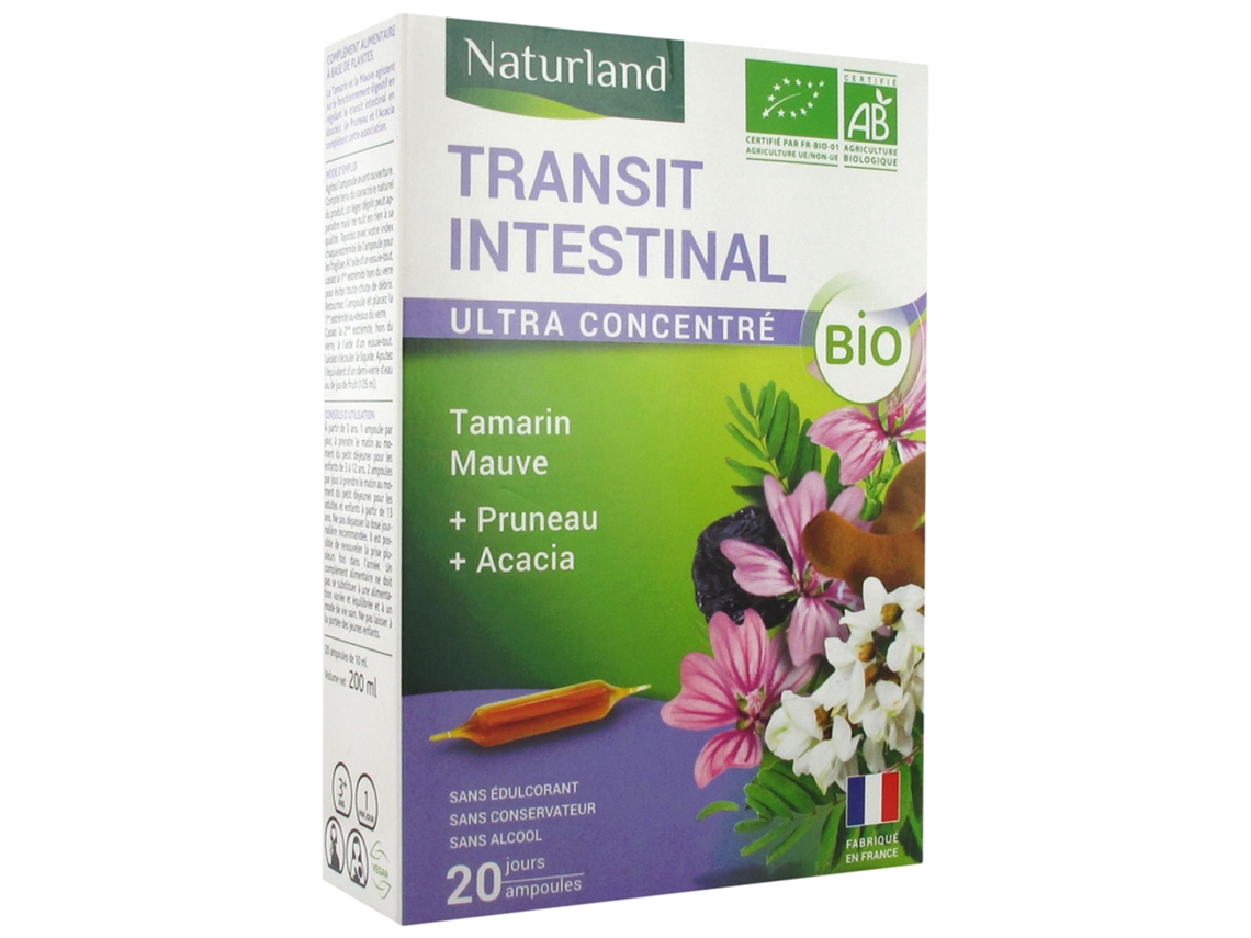 Tránsito Intestinal Bio 20 Ampollas Bebibles de 10 Ml NATURLAND