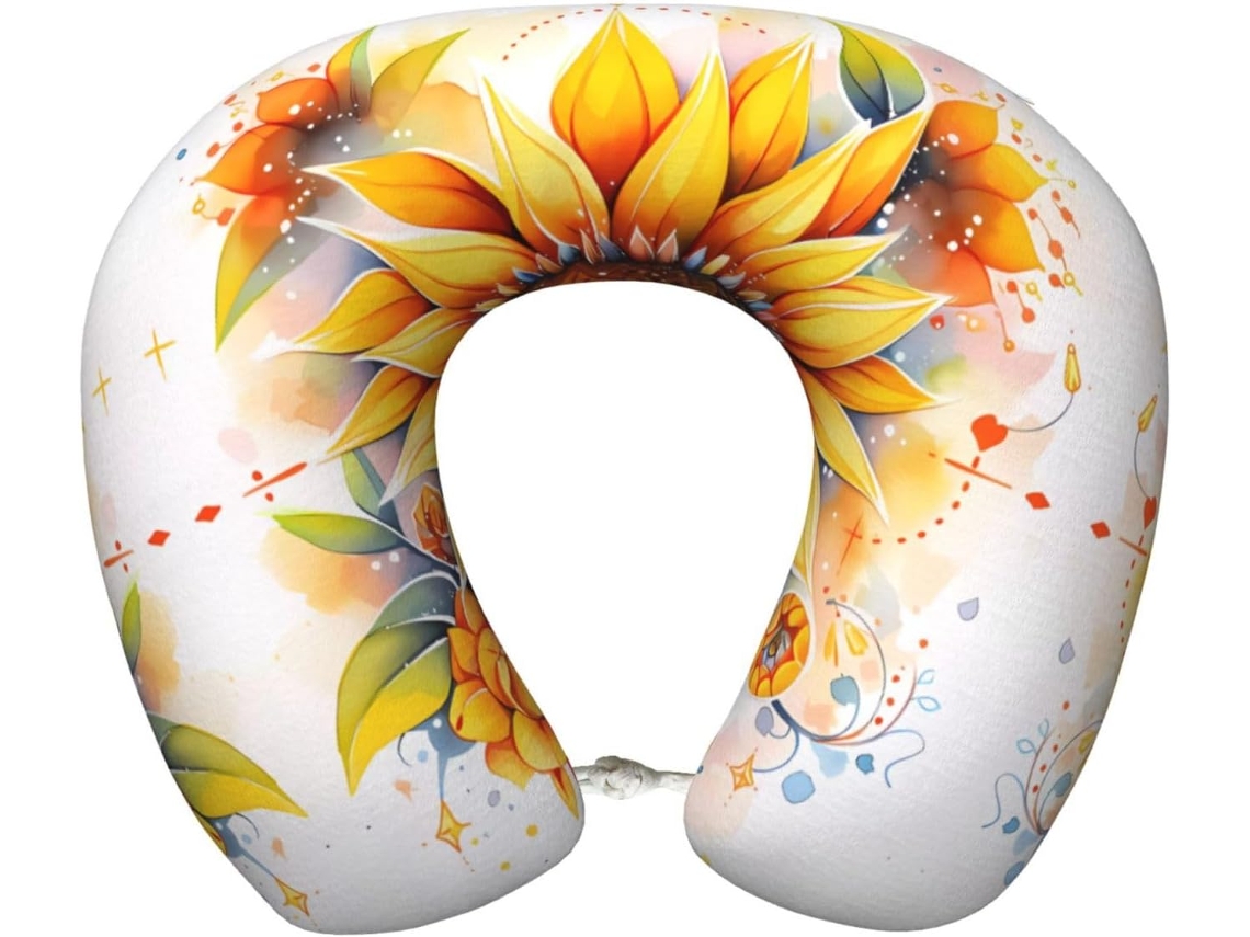 Almohada Viaje Espuma Viscoelástica Poliéster, Felpa Fácil Soporte, Ajustable Plegable: