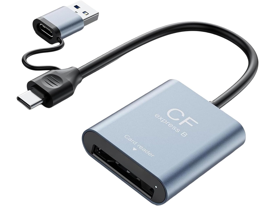 Lector De Tarjetas Cfe B Y Sd3 Profesional Con Usb 3.0 Y Carcasa De Aluminio Para Múltiples Dispositivos.
