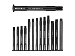 Eje pasante para bicicleta de carretera Meroca Mtb (12 mm, 15 mm, P1.5), eje de horquilla (15 x 100, 12 x 142, 12 x 100, 12 x 148, 15 x 110)