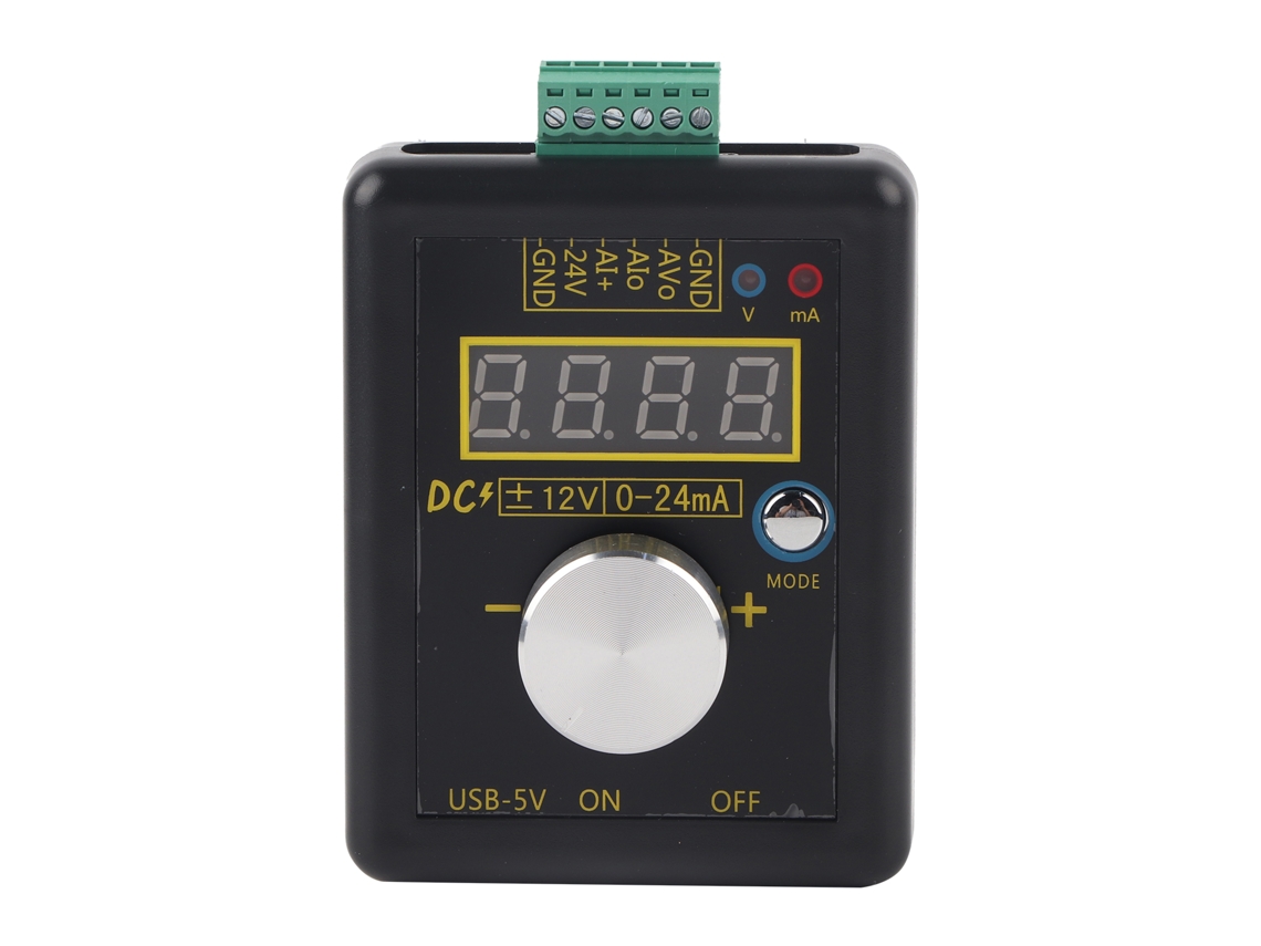 Generador De Señales De Voltaje Y Corriente Analógico/digital De Alta Precisión Sg-002 De 12 V/0-24 Ma Para Componentes Electrónicos.