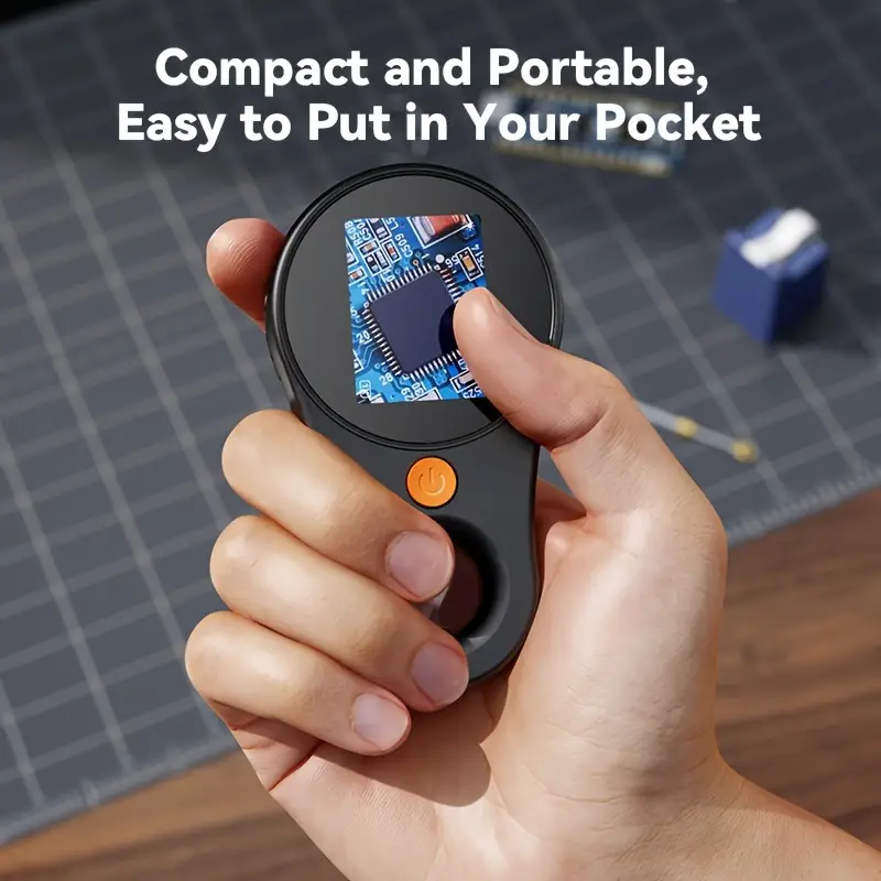 Microscopio óptico portátil, aumento de 500x, compatible con sistema Windows, apto para mantenimiento, soldadura e investigación, color blanco Siurn