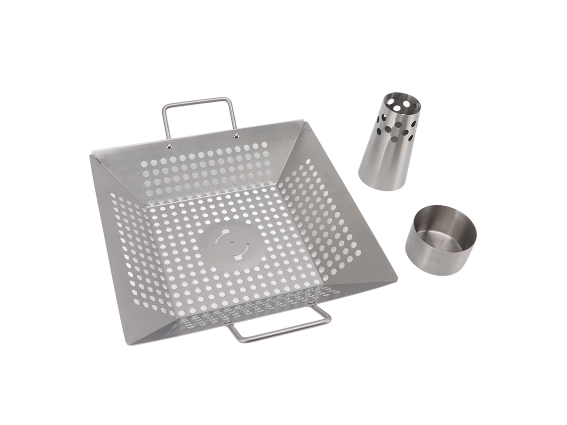 Soporte de acero inoxidable para latas de cerveza y pollo para barbacoa