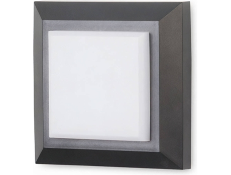 Aplique FORLIGHT Ip65 Grove Diffuser Square Led 2W (Negro)