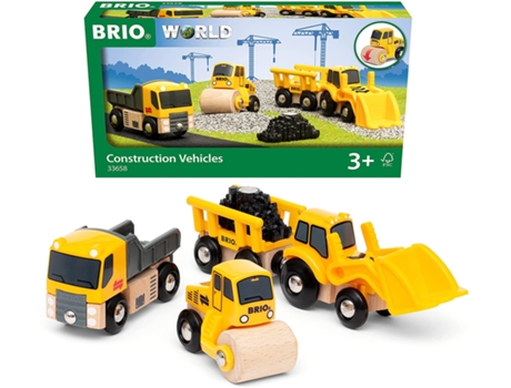 Jogo de Mesa BRIO Set Of 3 Construction Machines (2 Anos)
