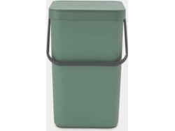 Cubos de Basura BRABANTIA Sort&Go (Verde - 25L - 34x26.5x40 cm  - Inox)