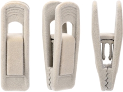 VVJIJILLY Ganchos De Veludo, Pack De 20, Para Calças, Fortes E Ideais Para Roupas Finas.