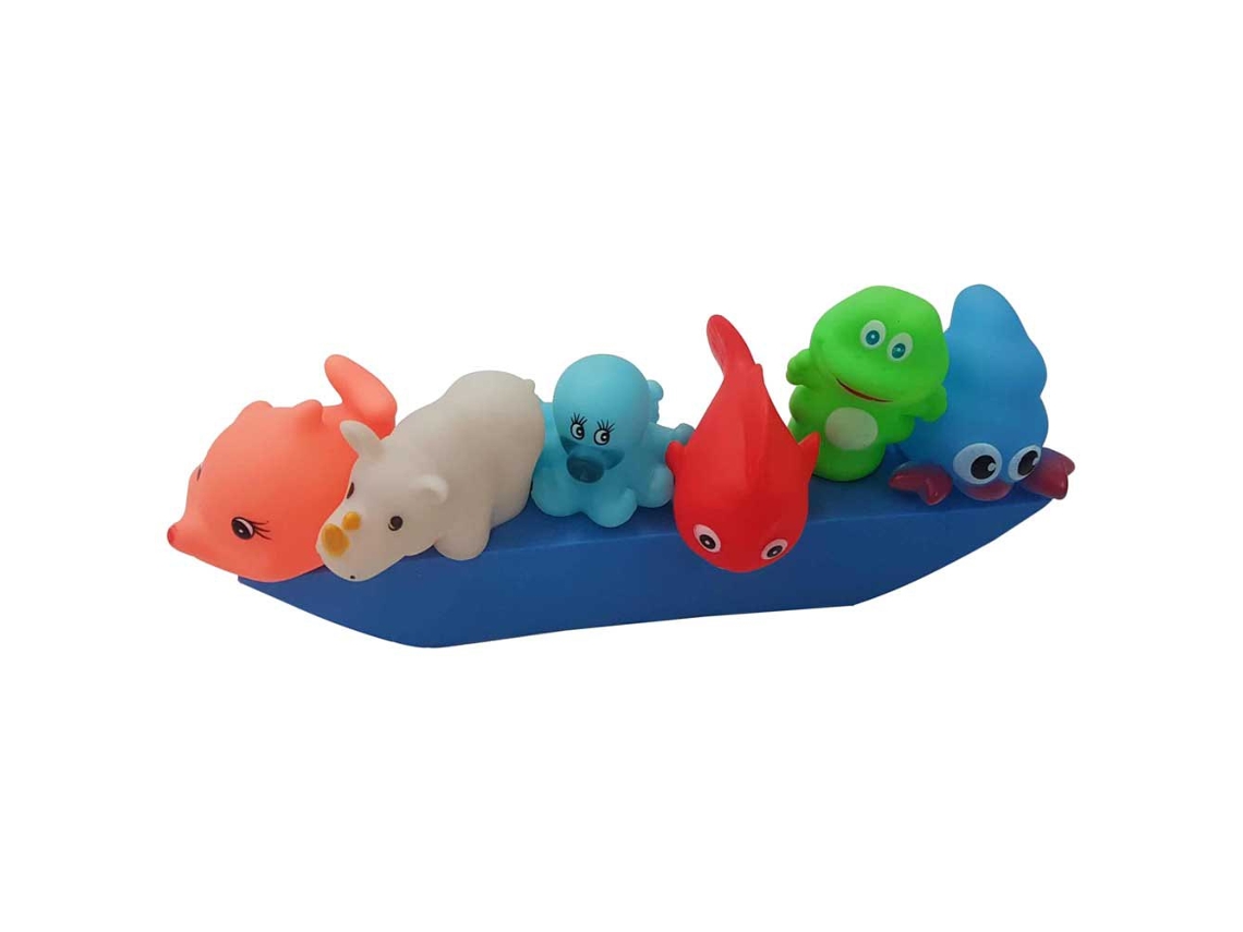Juguetes Hinchables OLOGY Barco com animais flutuantes