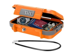 Caja Fuerte Portátil, Antirrobo, Impermeable Con Cordón Metálico Extraíble Para Uso En Viajes, Hogar Y Hoteles.