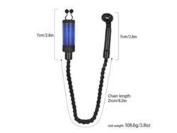 Alerta De Picada Para Pesca Con Cadena De Hierro De 21 Cm. Anclaje De Advertencia De Picada Para Pesca De Día Y De Noche.
