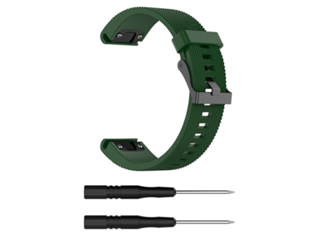 Correa Smartwatch para Garmin Fenix 5S (20 mm) Silicona (Verde militar)