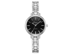 Reloj De Pulsera Analógico De Aleación Para Mujer Con Esfera Redonda, Movimiento De Cuarzo (color Café).