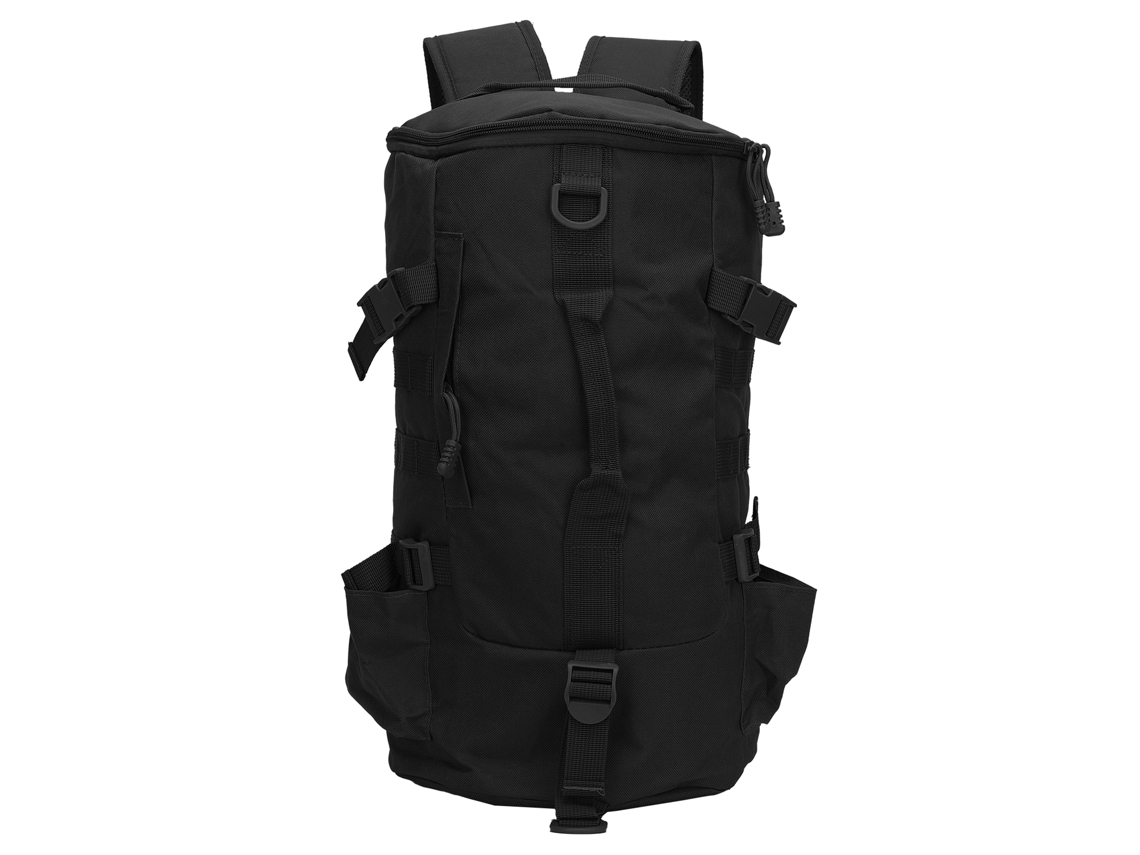 Danu26-mochila De Pesca Con Porta Cañas Cilíndrica Grande Capacidad Portátil Bolsa De Cañas De Pesca Negro