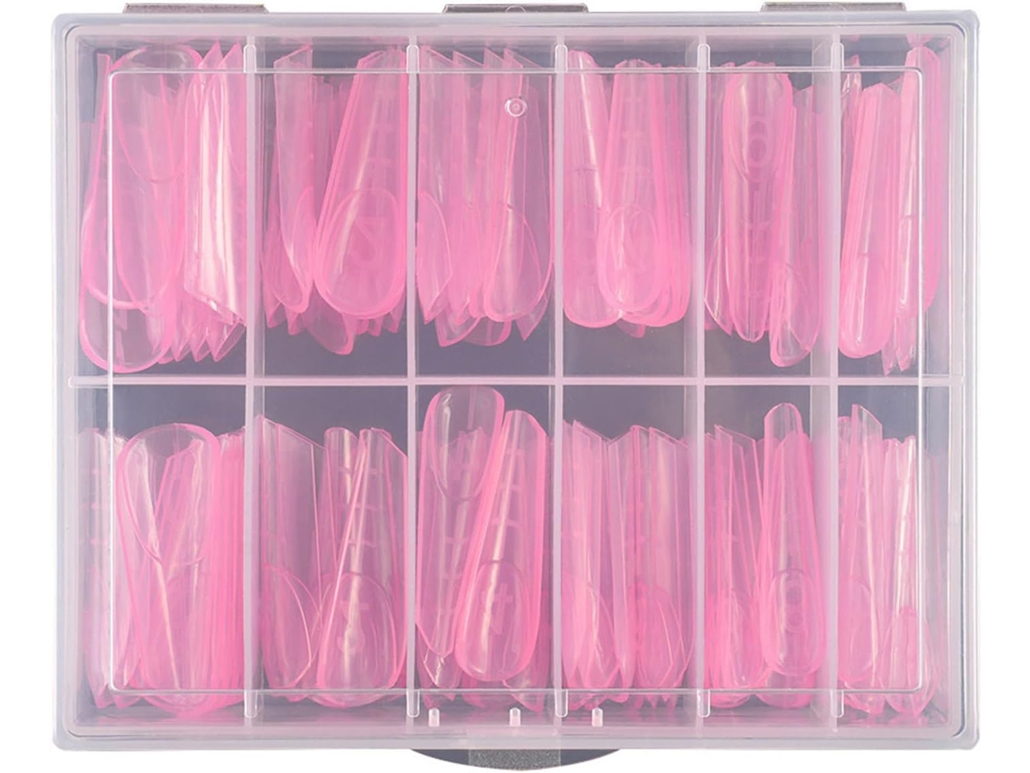 Sistemas De Uñas Postizas Acrílicas Transparentes: Molde De Gel Uv Con Escala, Herramienta De Manicura Y