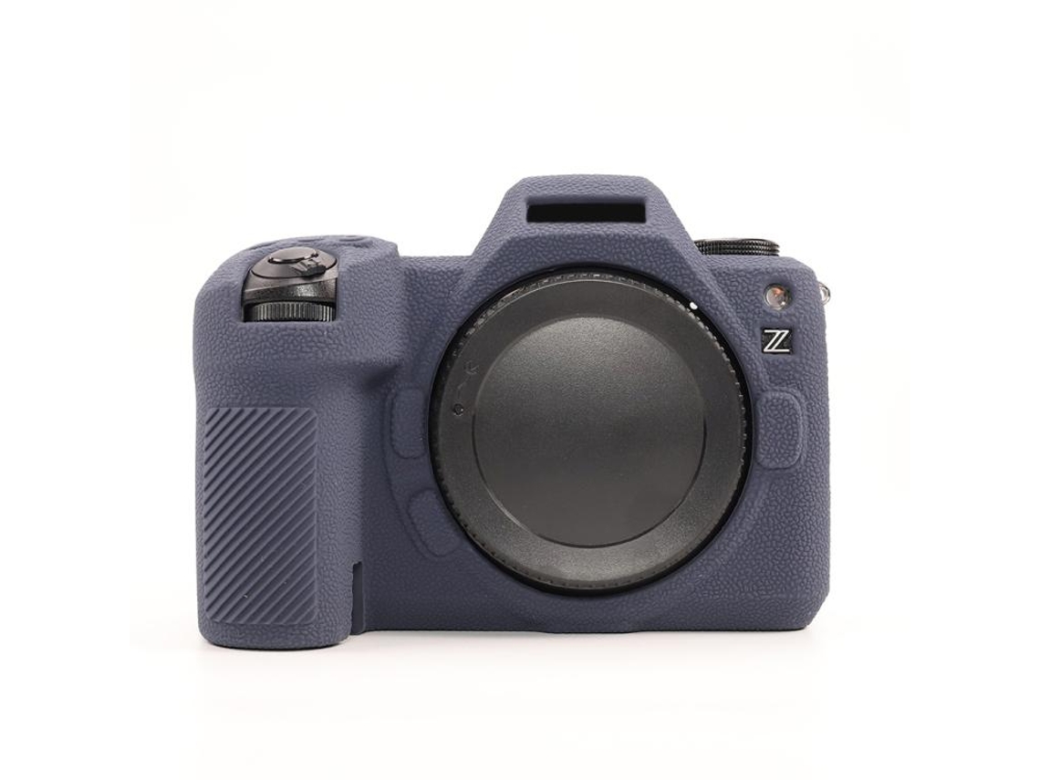 Capa Protetora De Silicone Macio Com Textura De Lichia Para Nikon Z6iii Azul Escuro