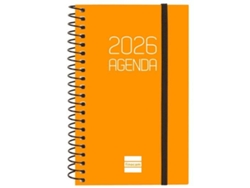 Mini agenda Finocam naranja opaco 7,9 x 12,7 cm 2026
